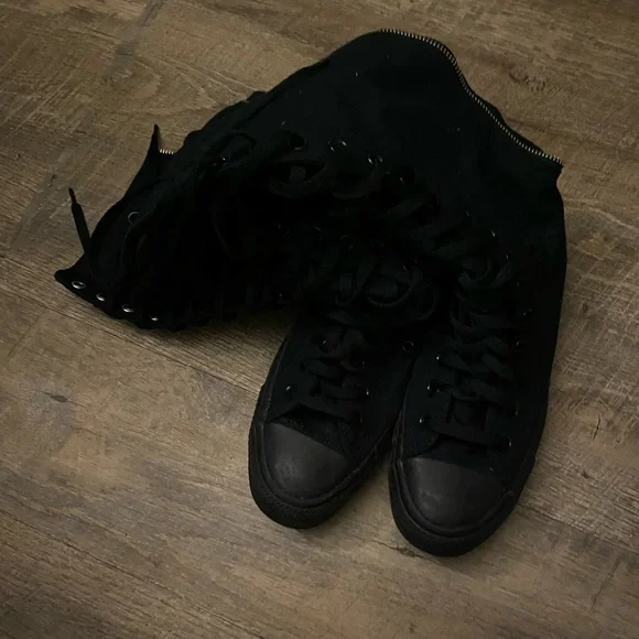 Converse Black High-Top Women's Sneakers - Picture 2 of 2